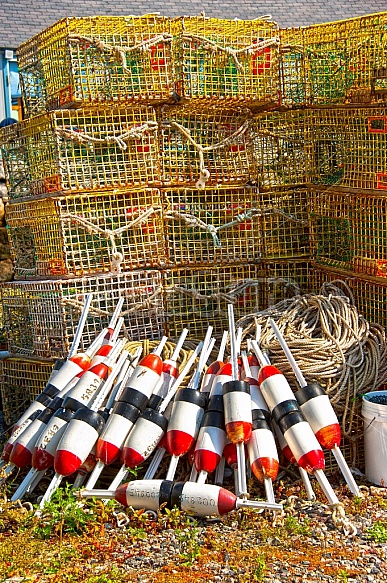 lobster buoys