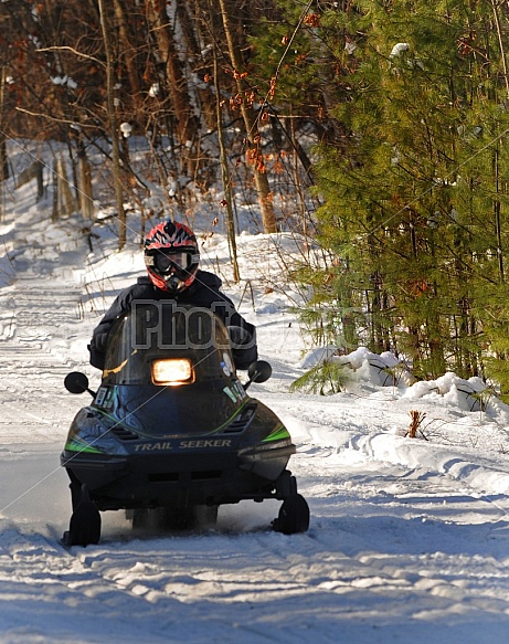 Snowmobiling