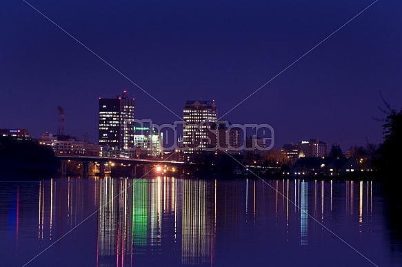 Manchester Skyline At Night