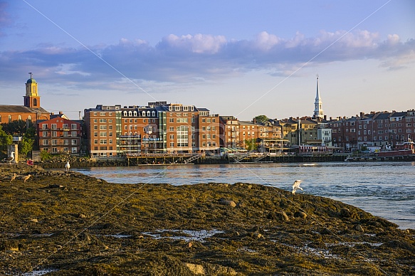 dusk in Portsmouth