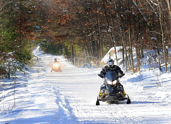 Snowmobiling