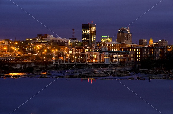 Manchester Skyline At Night