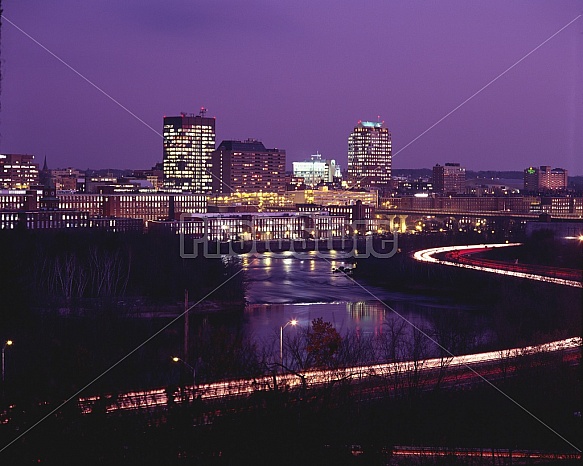 Manchester Skyline At Night