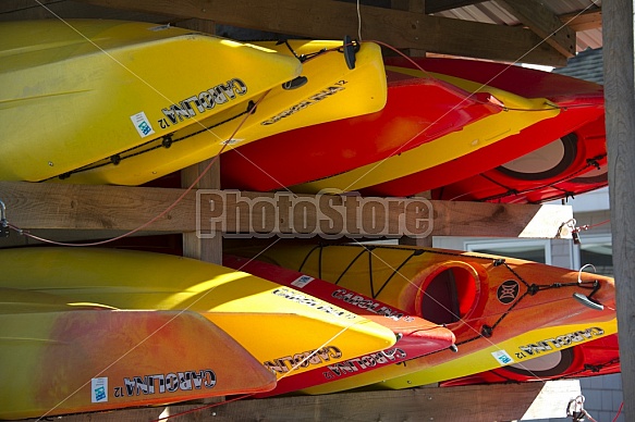 Colorful Kayaks