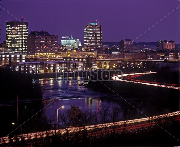 Manchester Skyline At Night