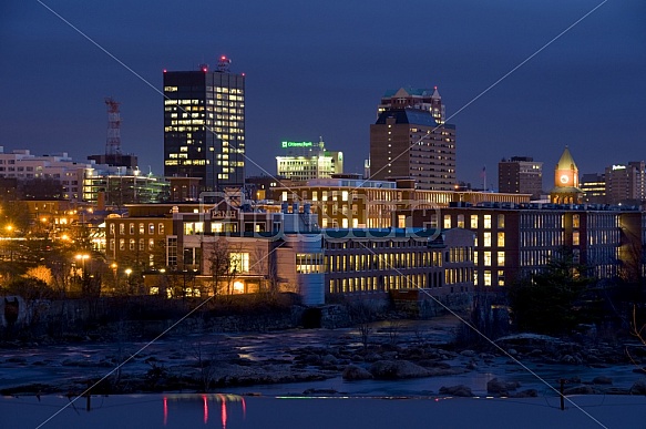 Manchester Skyline At Night