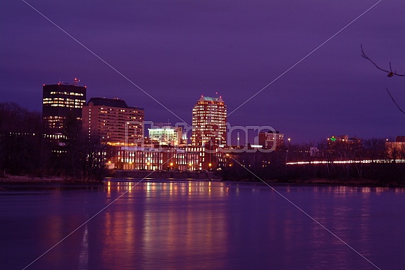 Manchester Skyline At Night