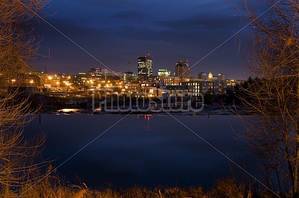 Manchester Skyline At Night