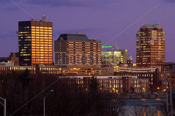 Manchester Skyline At Night