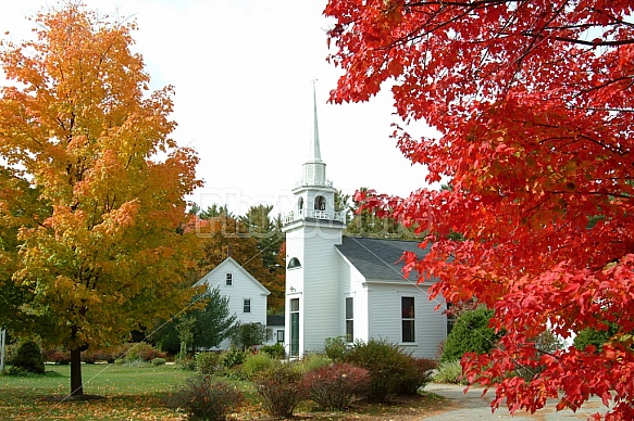 Church In Autumn