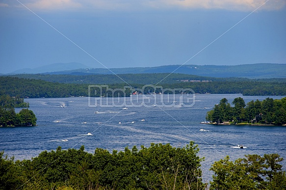 Boating On Lake