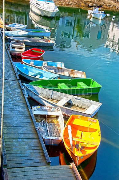 dockside rowboats