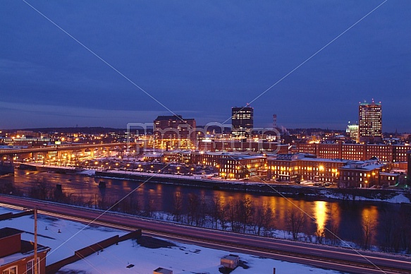 Manchester Dusk Skyline