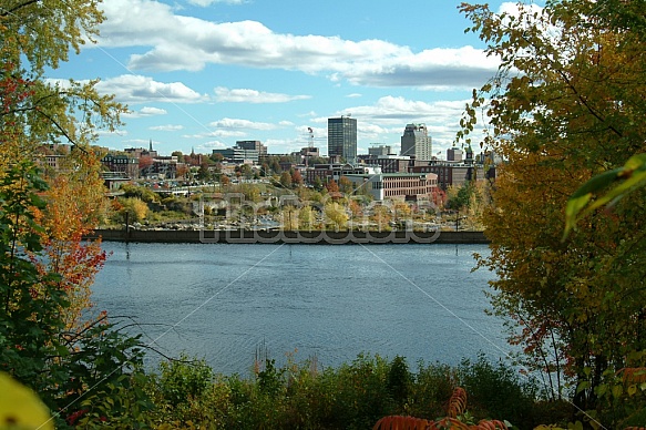 Merrimack River With Manchester,NH