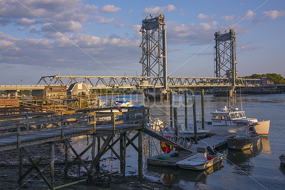 dusk in Portsmouth