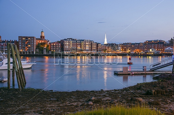 dusk in Portsmouth