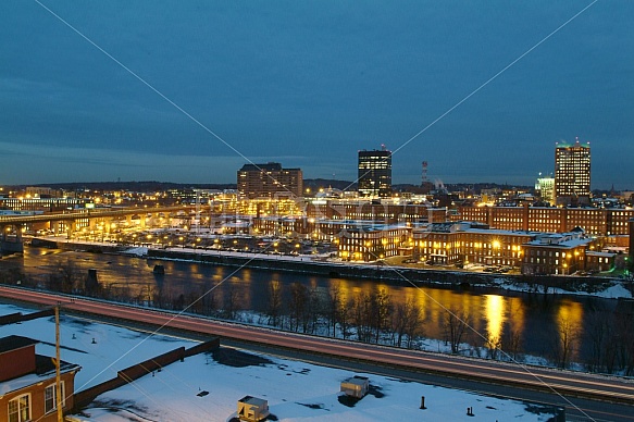 Manchester Dusk Skyline