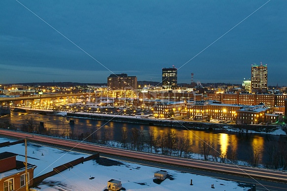 Manchester Dusk Skyline