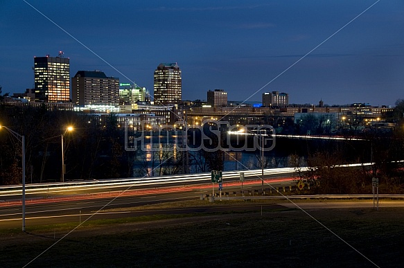 Manchester Skyline At Night