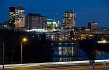 Manchester Skyline At Night