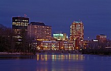 Manchester Skyline At Night