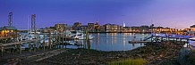 dusk in Portsmouth