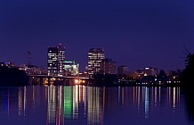 Manchester Skyline At Night