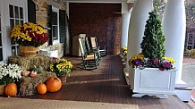 fall on the porch