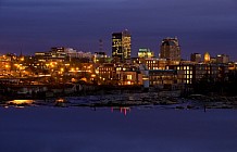 Manchester Skyline At Night