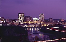 Manchester Skyline At Night