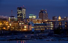 Manchester Skyline At Night