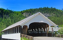 White covered bridge