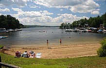 Vacationers At Lake