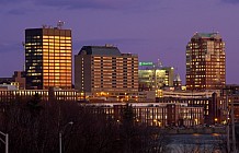 Manchester Skyline At Night