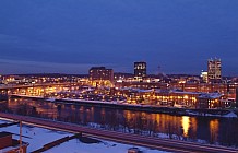 Manchester Dusk Skyline