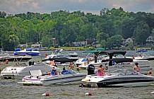 Vacationers At Lake