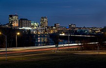 Manchester Skyline At Night