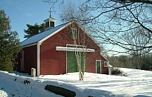 Red Barn In Winter